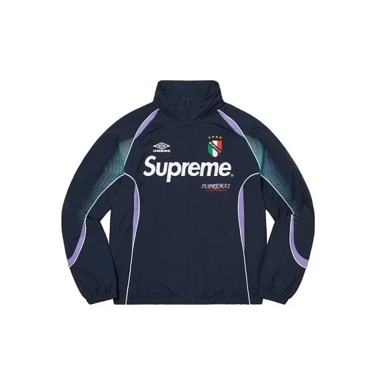 Sup football jacket casual simple fashion zipper high collar