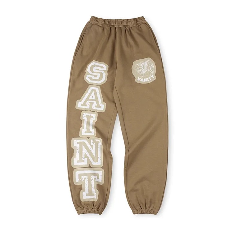 Letter print casual sweatshirt and trousers suit