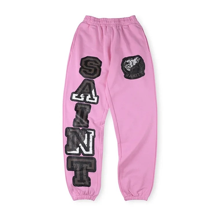 Letter print casual sweatshirt and trousers suit