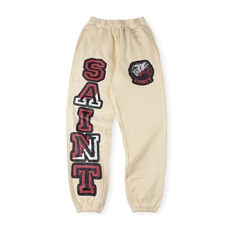 Letter print casual sweatshirt and trousers suit