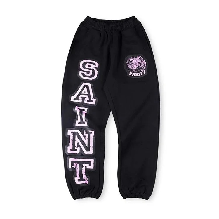Letter print casual sweatshirt and trousers suit