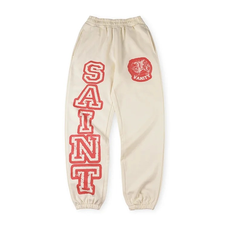 Letter print casual sweatshirt and trousers suit