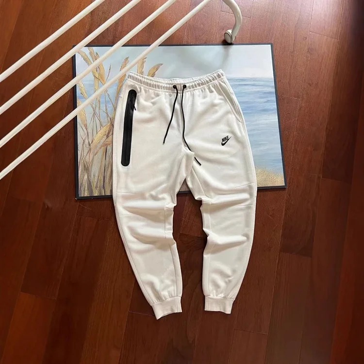Hook sweatpants men's knitted rubberized zipper large pocket leggings sweatpants couple
