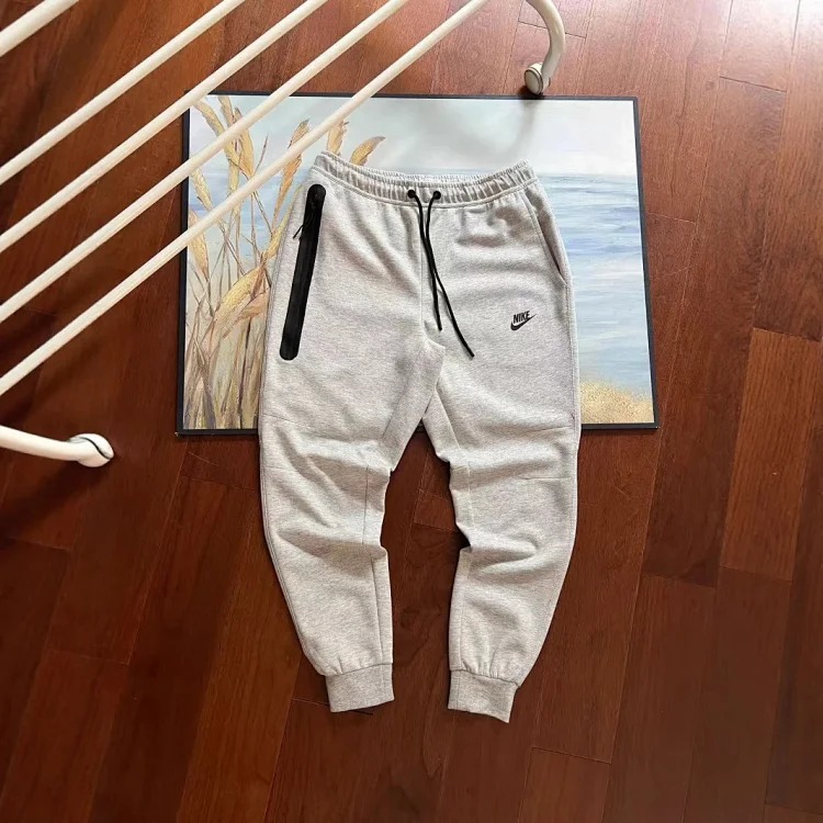 Hook sweatpants men's knitted rubberized zipper large pocket leggings sweatpants couple
