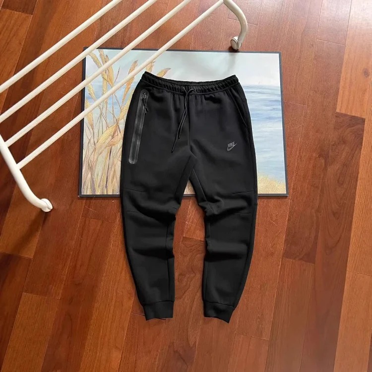Hook sweatpants men's knitted rubberized zipper large pocket leggings sweatpants couple