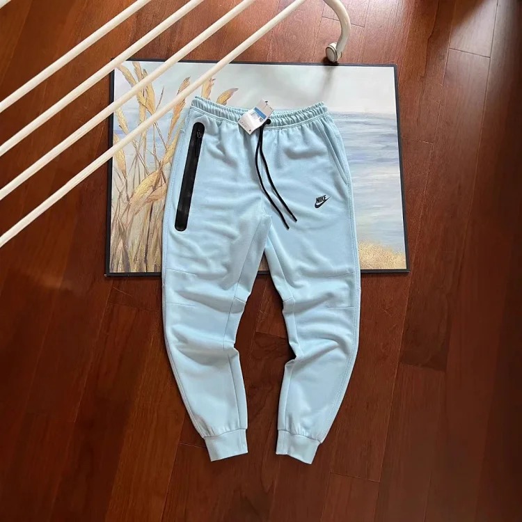 Hook sweatpants men's knitted rubberized zipper large pocket leggings sweatpants couple
