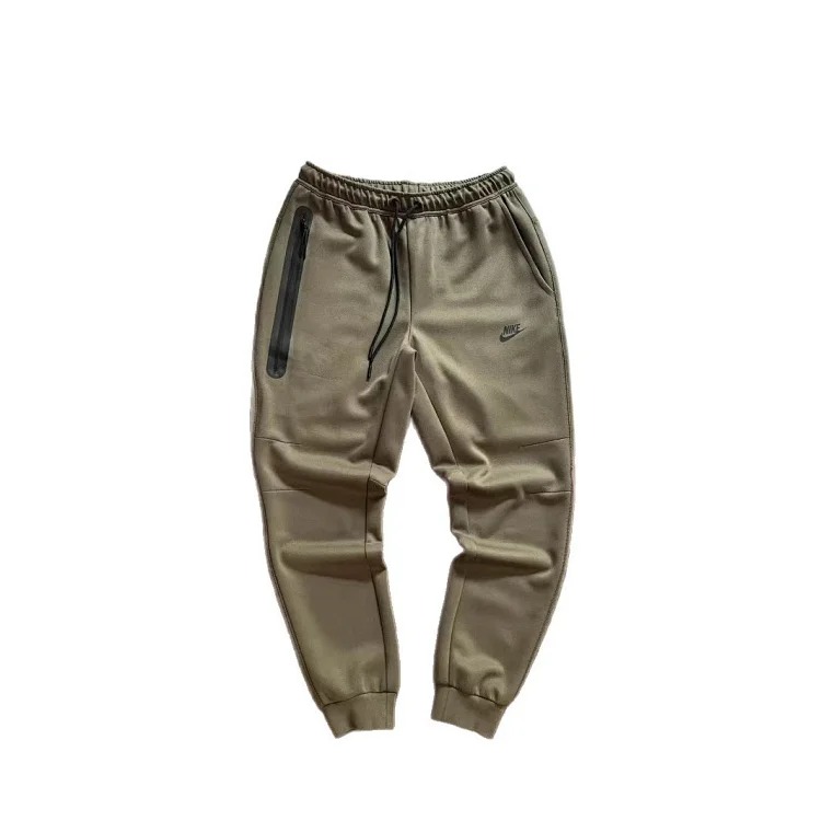 Hook sweatpants men's knitted rubberized zipper large pocket leggings sweatpants couple