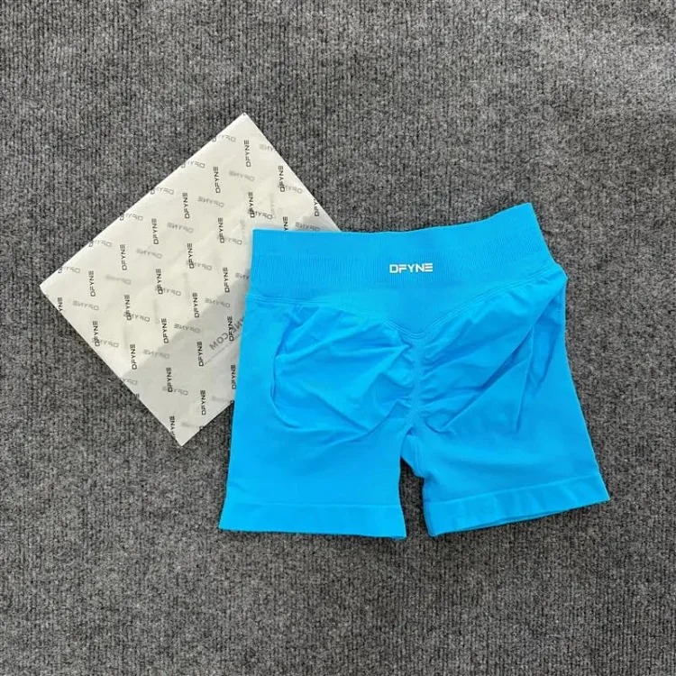 DFYNE (full color original label) Amazon's popular three-section waist sports running fitness high-waist butt-lifting yoga shorts.