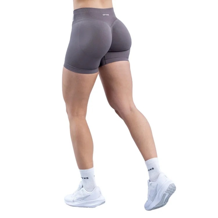 DFYNE (full color original label) Amazon's popular three-section waist sports running fitness high-waist butt-lifting yoga shorts.
