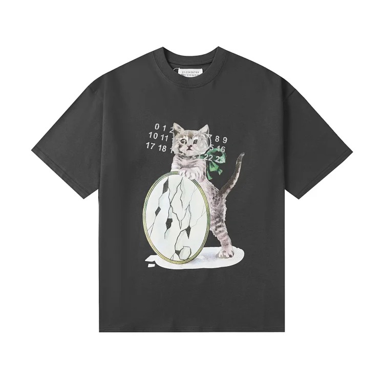 Digital Graphic Print Short Sleeve T-Shirt 6