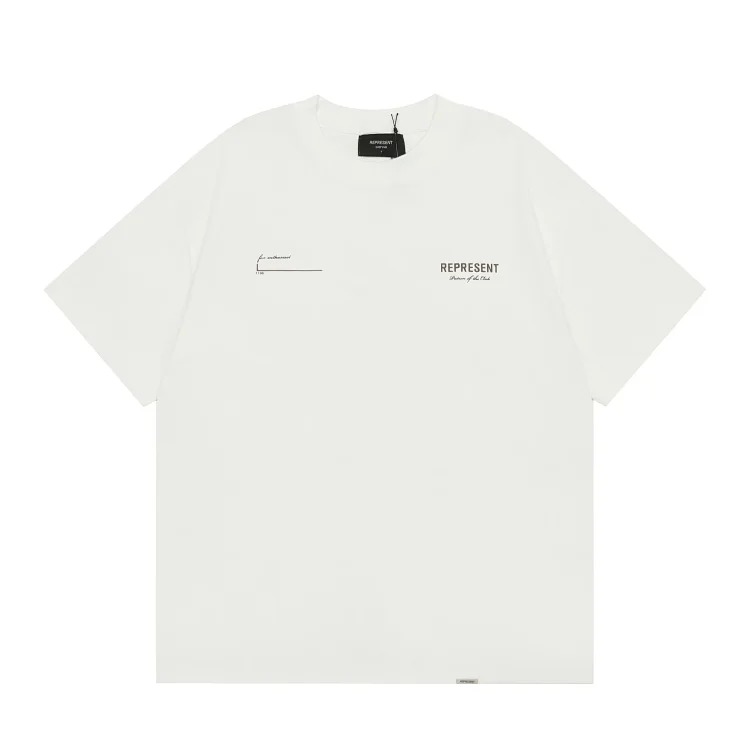 American T-shirt Men's Summer Round Neck T-Shirt Re