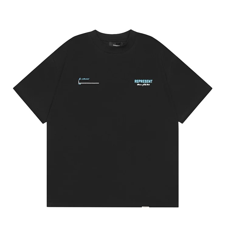 American T-shirt Men's Summer Round Neck T-Shirt Re