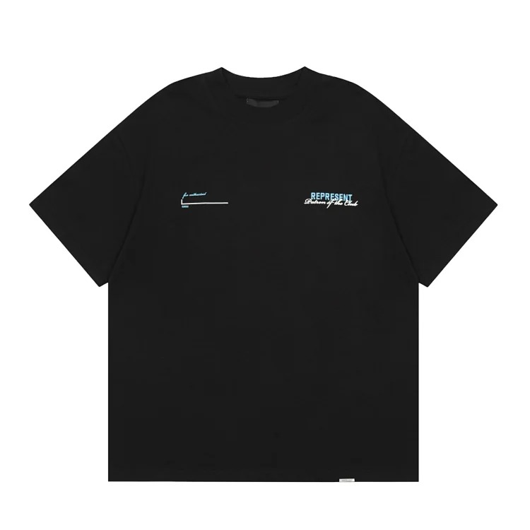 American T-shirt Men's Summer Round Neck T-Shirt Re