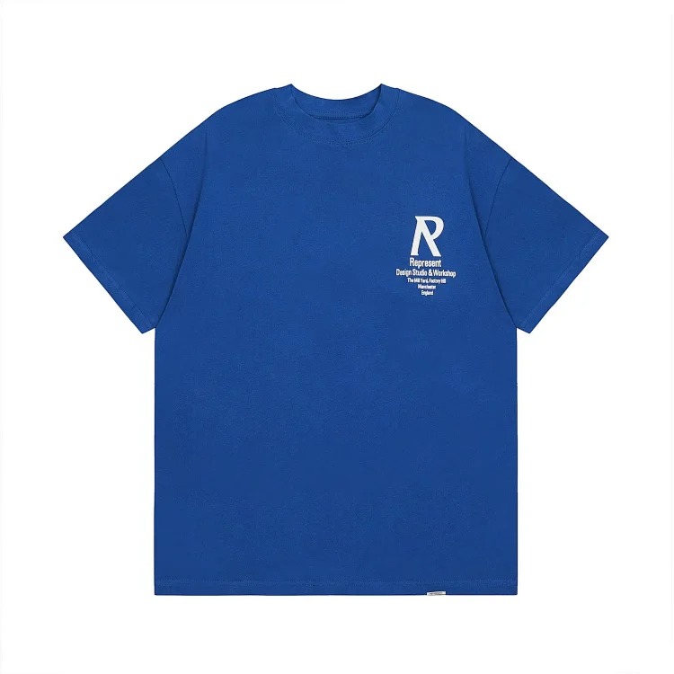American T-shirt Men's Summer Round Neck T-Shirt Re
