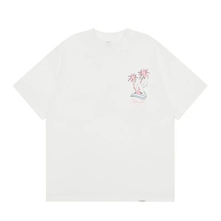 American T-shirt Men's Summer Round Neck T-Shirt Re