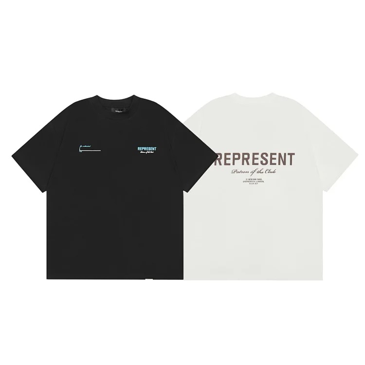 American T-shirt Men's Summer Round Neck T-Shirt Re
