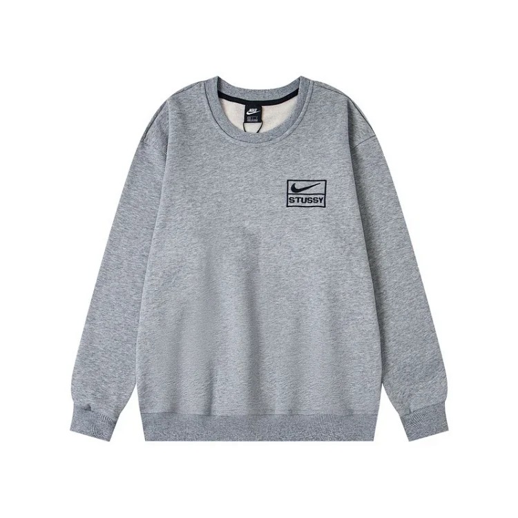 Black 8 niche letters embroidered logo casual loose mens and womens couple sweatshirts(pic16) Black 8 niche letters embroidered logo casual loose men's and women's couple sweatshirts