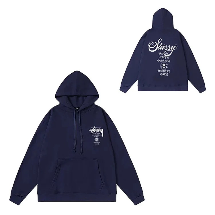 Black 8 niche letters embroidered logo casual loose mens and womens couple sweatshirts(pic32) Black 8 niche letters embroidered logo casual loose men's and women's couple sweatshirts
