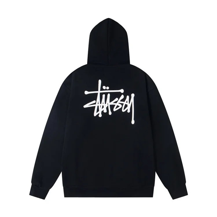 Black 8 niche letters embroidered logo casual loose mens and womens couple sweatshirts(pic40) Black 8 niche letters embroidered logo casual loose men's and women's couple sweatshirts