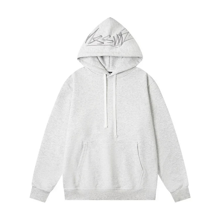 Black 8 niche letters embroidered logo casual loose mens and womens couple sweatshirts(pic5) Black 8 niche letters embroidered logo casual loose men's and women's couple sweatshirts