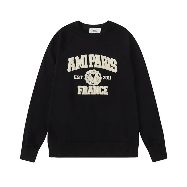 Couple's round neck pullover sweatshirt