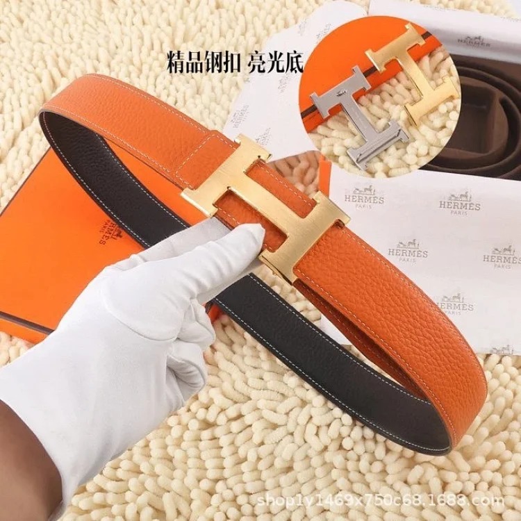 Belts for men and girls, cowhide trouser belts, plaid full leather trouser belts, double-sided genuine leather belts