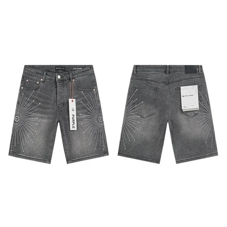 Foreign trade new real-shot spot beauty trendy high street casual ripped hole slim fit men and women couples washed denim trousers with slight flares
