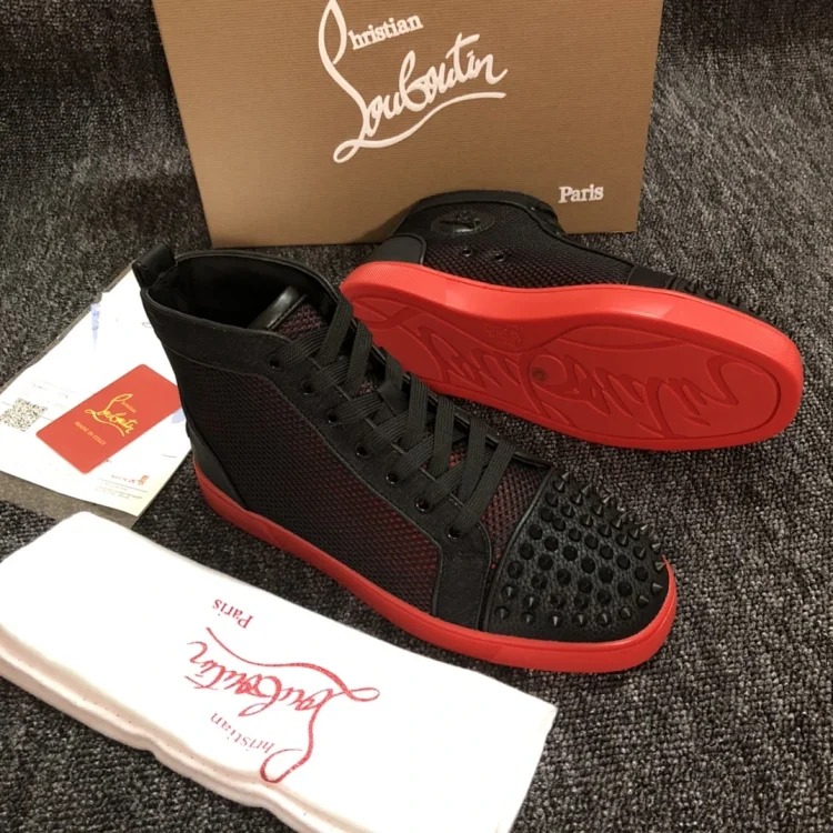 OG1 red sole rivet casual shoes for men and women, same style