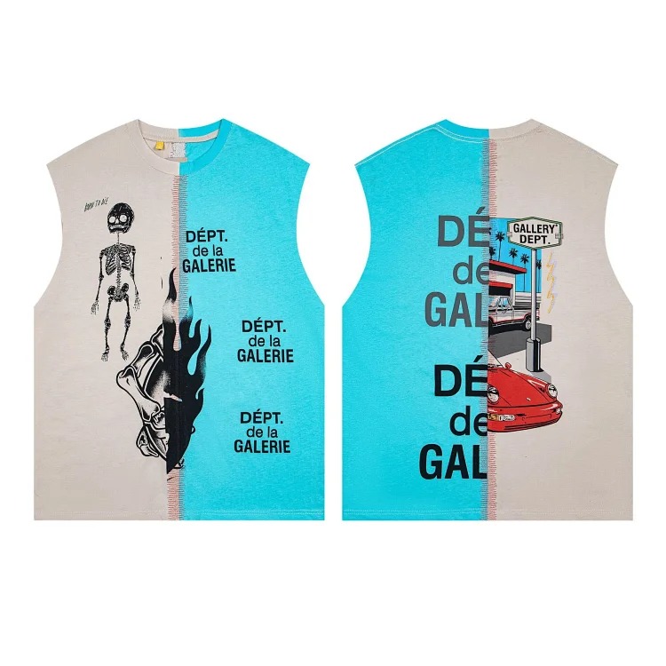 Creative printing European and American super popular brand loose T-shirt Ga