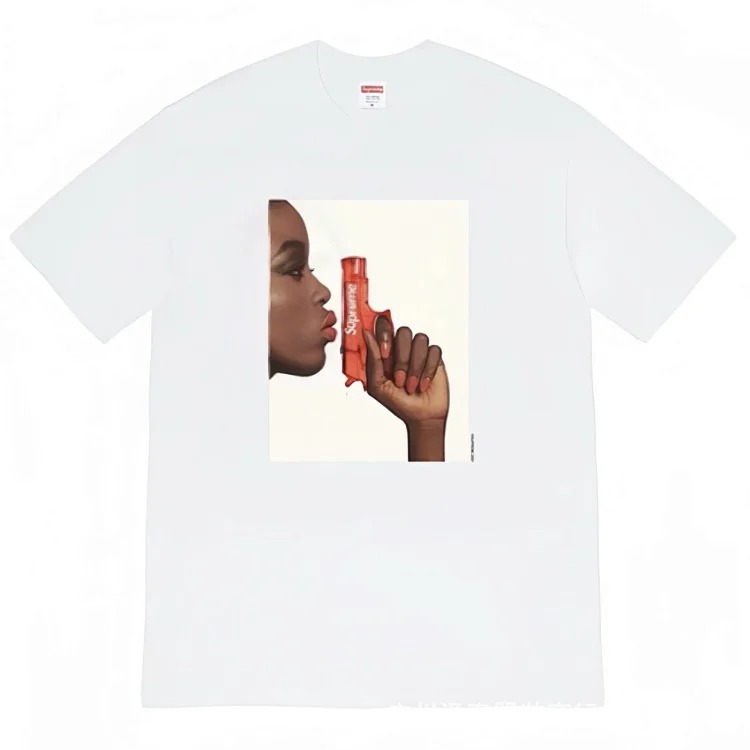 Classic unisex loose and versatile letter T-shirt image 40