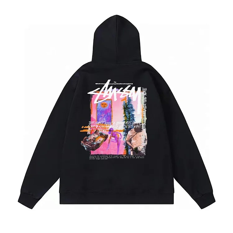 Cardigan zipper hooded sweatshirt loose casual sports couple coat hoodie