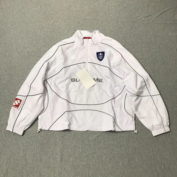 Functional windbreaker hooded jacket drawstring sports football