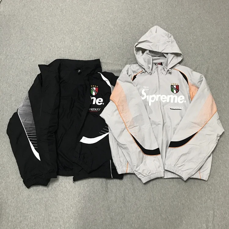 Functional windbreaker hooded jacket drawstring sports football