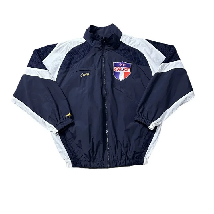 Functional windbreaker hooded jacket drawstring sports football