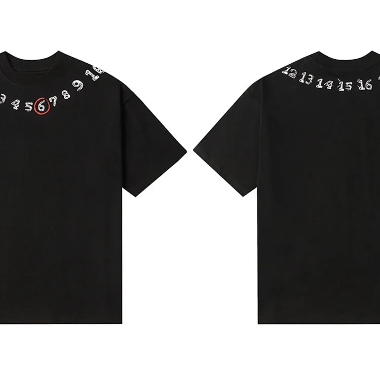 Digital Graphic Print Short Sleeve T-Shirt 6