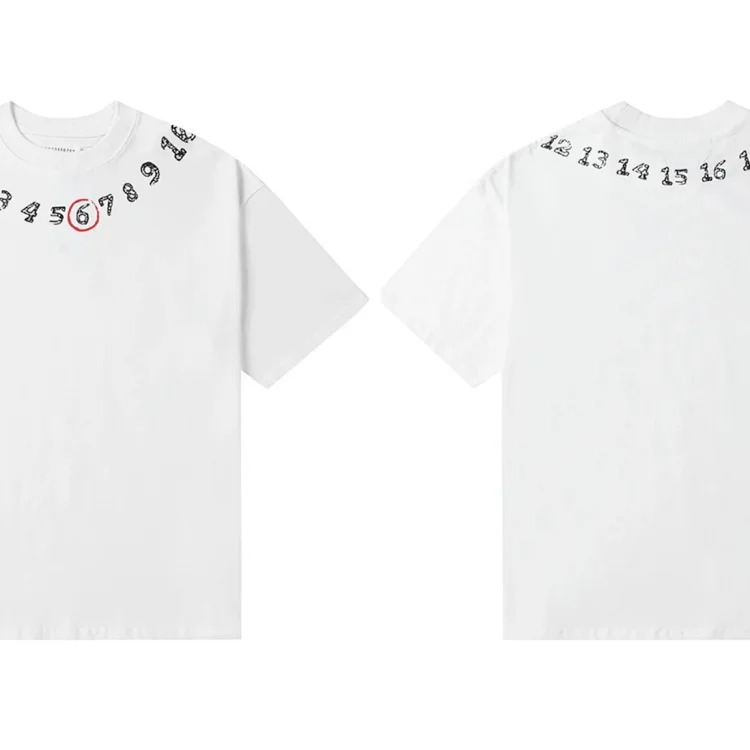 Digital Graphic Print Short Sleeve T-Shirt 6