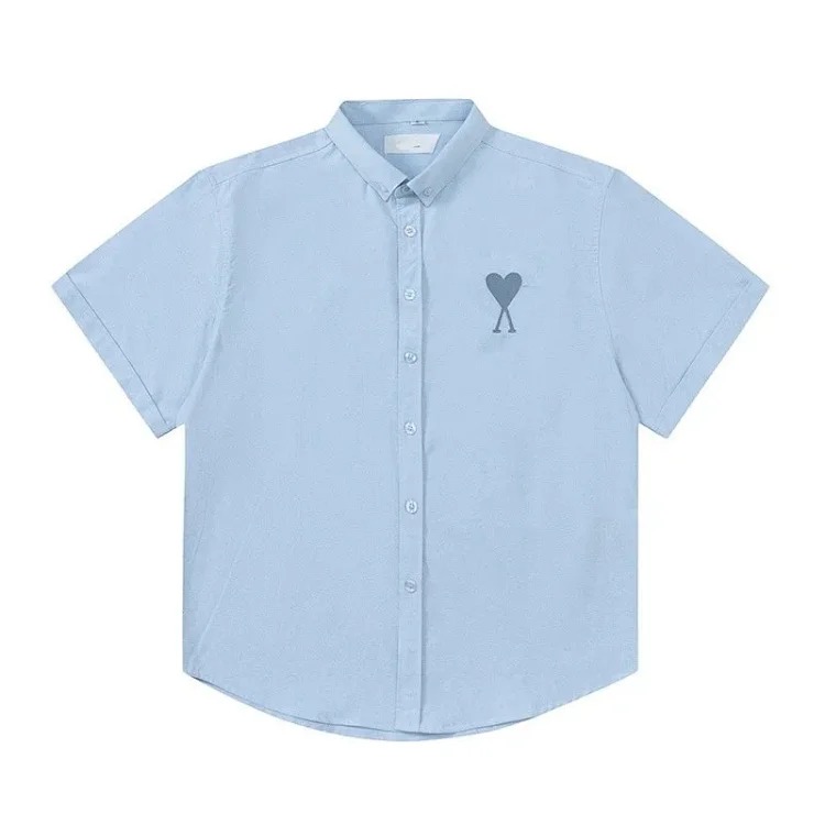 Love embroidered cotton shirt for men and women