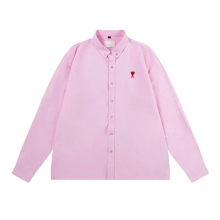 Love embroidered cotton shirt for men and women