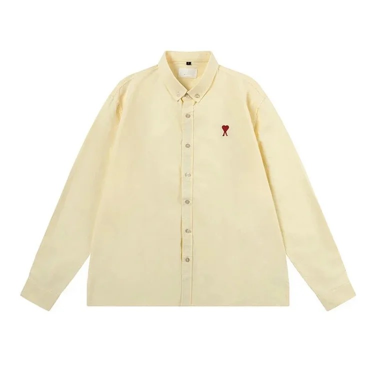 Love embroidered cotton shirt for men and women