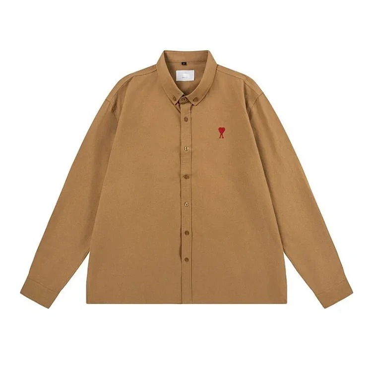 Love embroidered cotton shirt for men and women