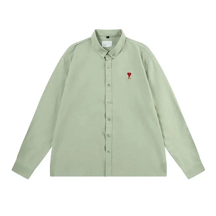 Love embroidered cotton shirt for men and women