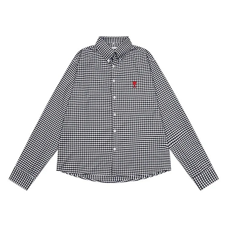 Love embroidered cotton shirt for men and women