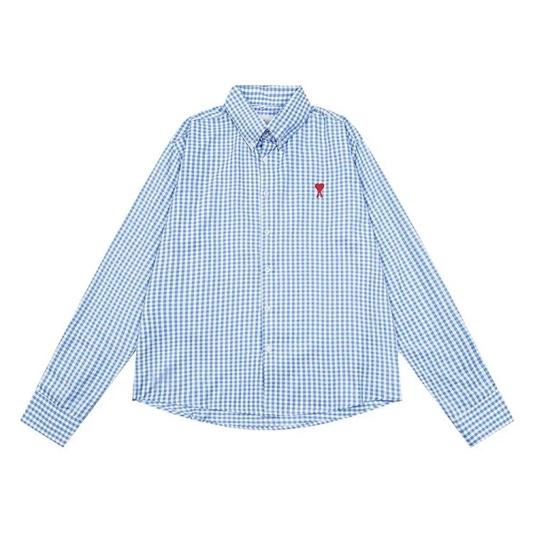 Love embroidered cotton shirt for men and women