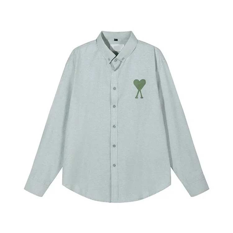 Love embroidered cotton shirt for men and women