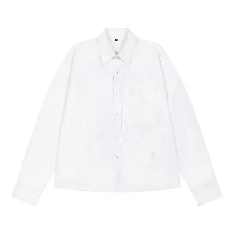 Love embroidered cotton shirt for men and women