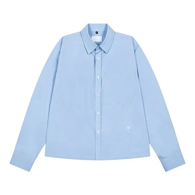 Love embroidered cotton shirt for men and women