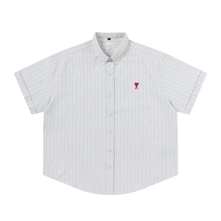 Love embroidered cotton shirt for men and women