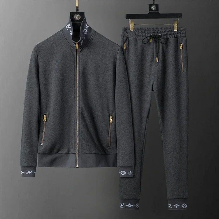 Cross-border casual sports sweatshirt suit European station zipper cardigan jacket 26 spring, autumn and winter two-piece set correct version