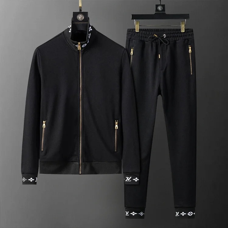 Cross-border casual sports sweatshirt suit European station zipper cardigan jacket 26 spring, autumn and winter two-piece set correct version