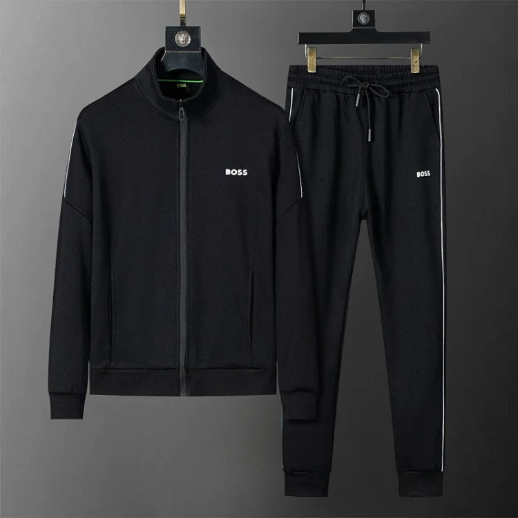 Cross-border casual sports sweatshirt suit European station zipper cardigan jacket 26 spring, autumn and winter two-piece set correct version